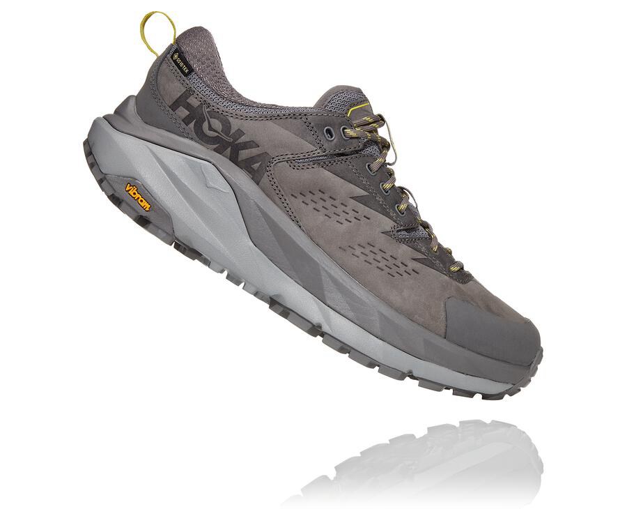 Tenis Trail Hoka One One Masculino Cinzentas - Kaha Baixo Gore-Tex - 685-TSBRHK